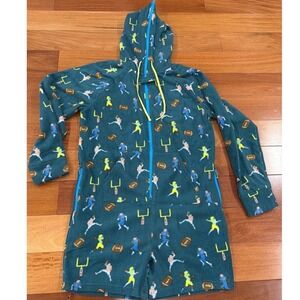 NWT Chubbies The Armchair Quarterback Chubbsie Romper Mens Green Football Large